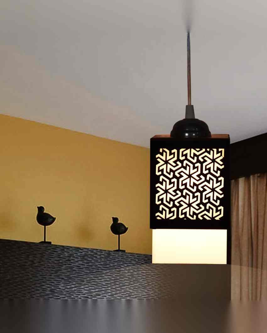 Armonioso 3 Lights Wooden Pendant Hallway Ceiling Lamp | 5 x 6 x 32 inches