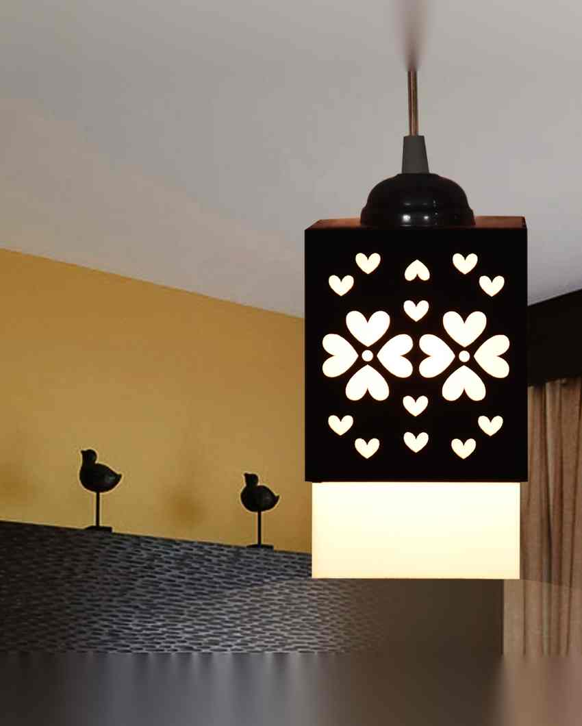 Arte Wooden 3 Lights Pendant Hallway Ceiling Lamp | 5 x 6 x 32 inches