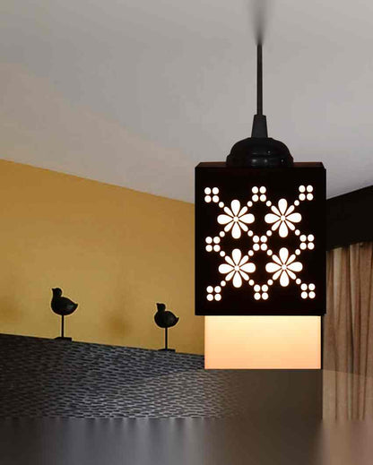 Colgante Wooden 3 Lights Pendant Hallway Ceiling Lamp | 5 x 6 x 32 inches