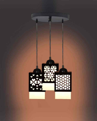 Ästhetik 3 Lights Hallway Wooden Pendant Ceiling Lamp | 5 x 6 x 32 inches