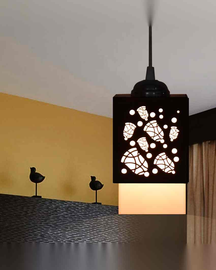 Funcional 3 Shades Wooden Pendant Hanging Ceiling Lamp | 5 x 6 x 32 inches