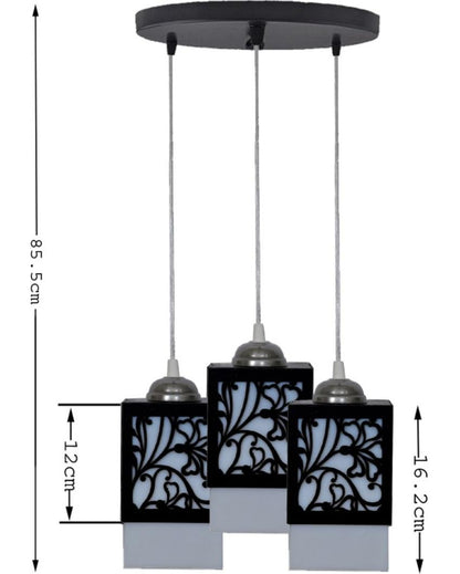 Vielseitig 3 Lights Hallway Wooden Pendant Ceiling Lamp | 5 x 6 x 32 inches