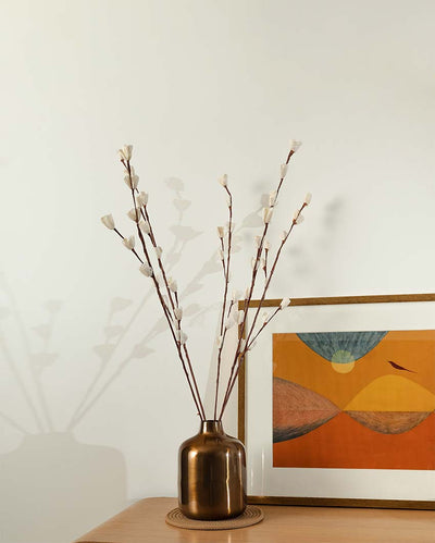 Rustic Sola 5 Lily Brown  Sticks | 33 inches | Vase not included