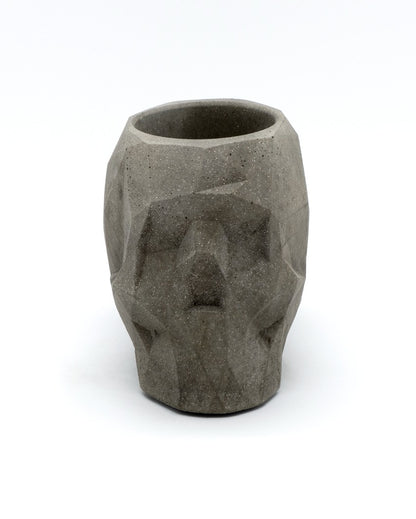 Unique Artistic Shape Skull Concrete Ashtray | 4 x 3 x 3 inches