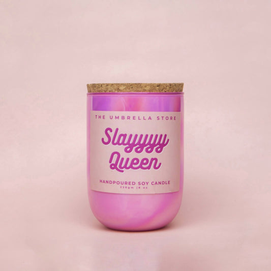 Slayyy Queen Scented Candle | Single |  3.5 x 2.5 x 5 Inches