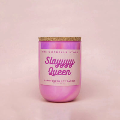 Slayyy Queen Scented Candle | Single | 8.9 x 6.4 x 12.7 cm / 3.5 x 2.5 x 5 inches