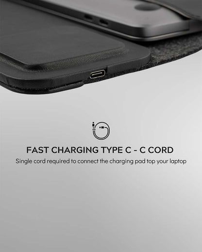 4-In-1 Wireless Charging Laptop Sleeve Travel Laptop Case With Magnetic | 11 x 20 inches