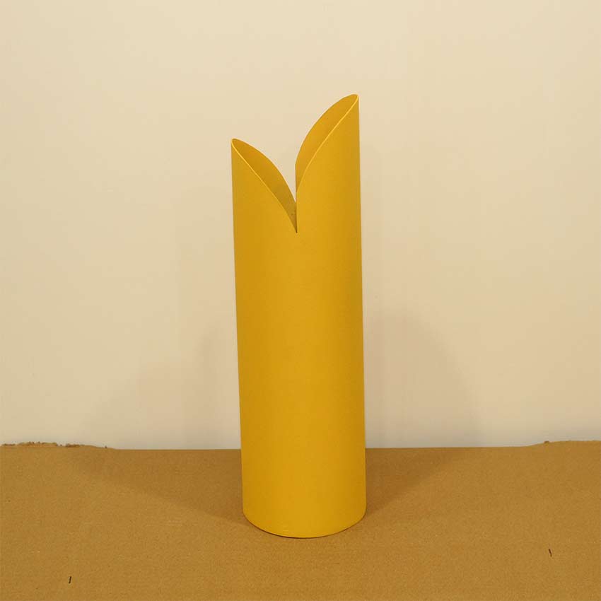 Beautiful Crafted Yellow Shade Vase | 4 x 13 inches