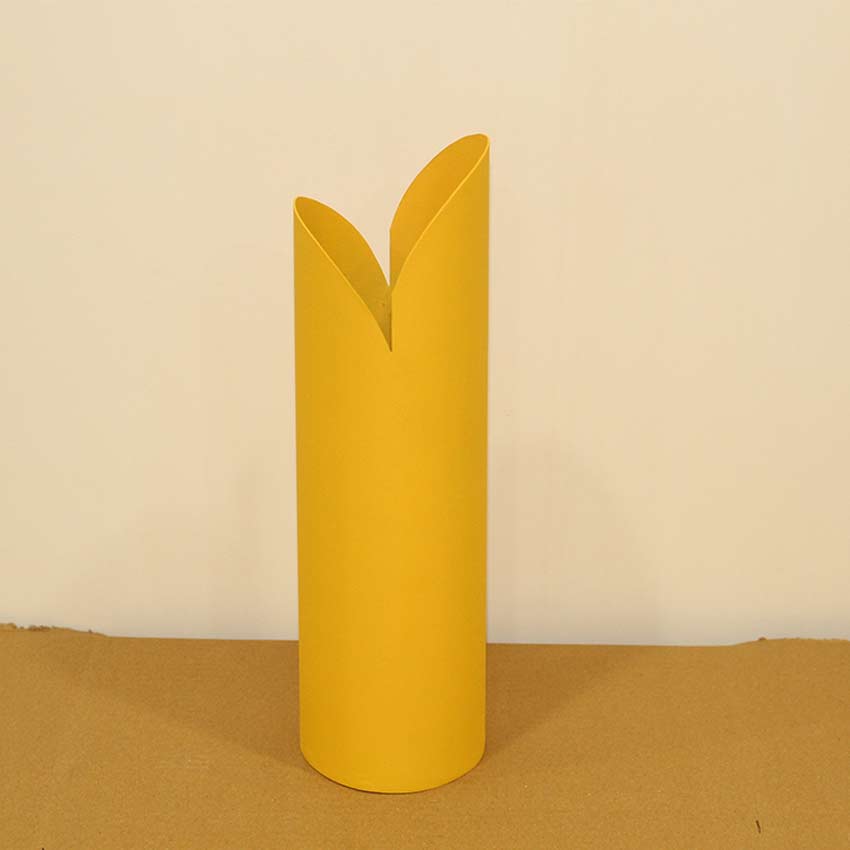 Beautiful Crafted Yellow Shade Vase | 4 x 13 inches