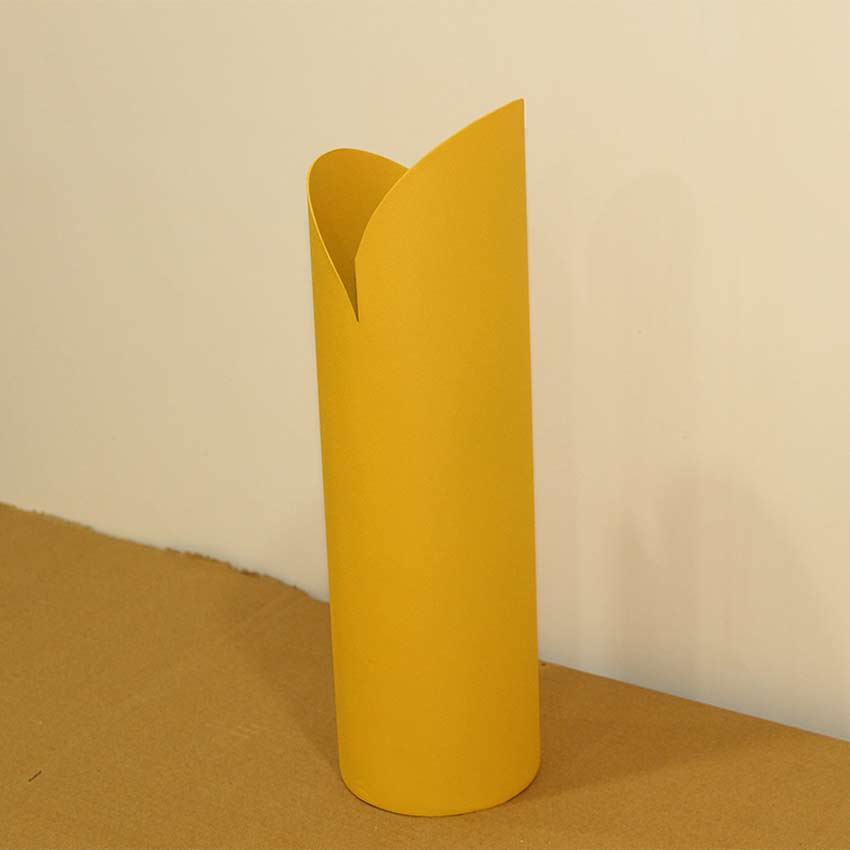 Beautiful Crafted Yellow Shade Vase | 4 x 13 inches