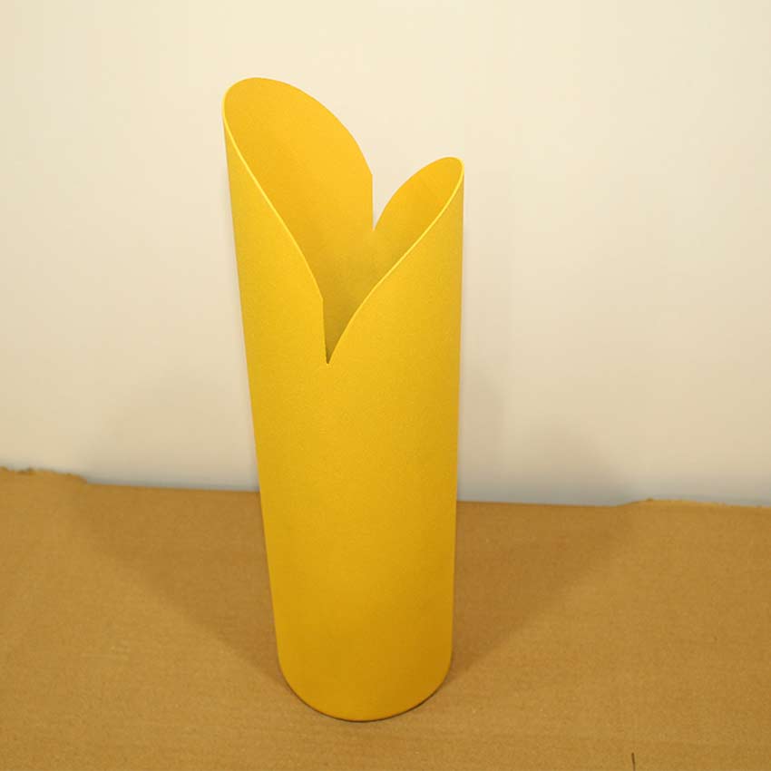 Beautiful Crafted Yellow Shade Vase | 4 x 13 inches