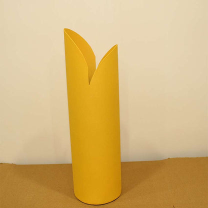 Beautiful Crafted Yellow Shade Vase | 4 x 13 inches