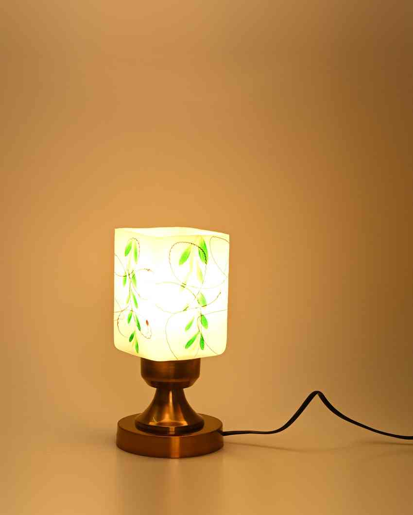 Orchid Designer LED Compatible Table Lamp With Glass Shade | 4 x 9 inches