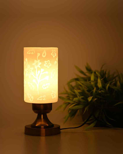 Azaleas Designer LED Compatible Table Lamp With Glass Shade | 4 x 11 inches