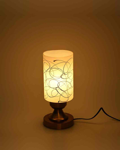 Snapdragon Designer LED Compatible Table Lamp With Glass Shade | 4 x 11 inches