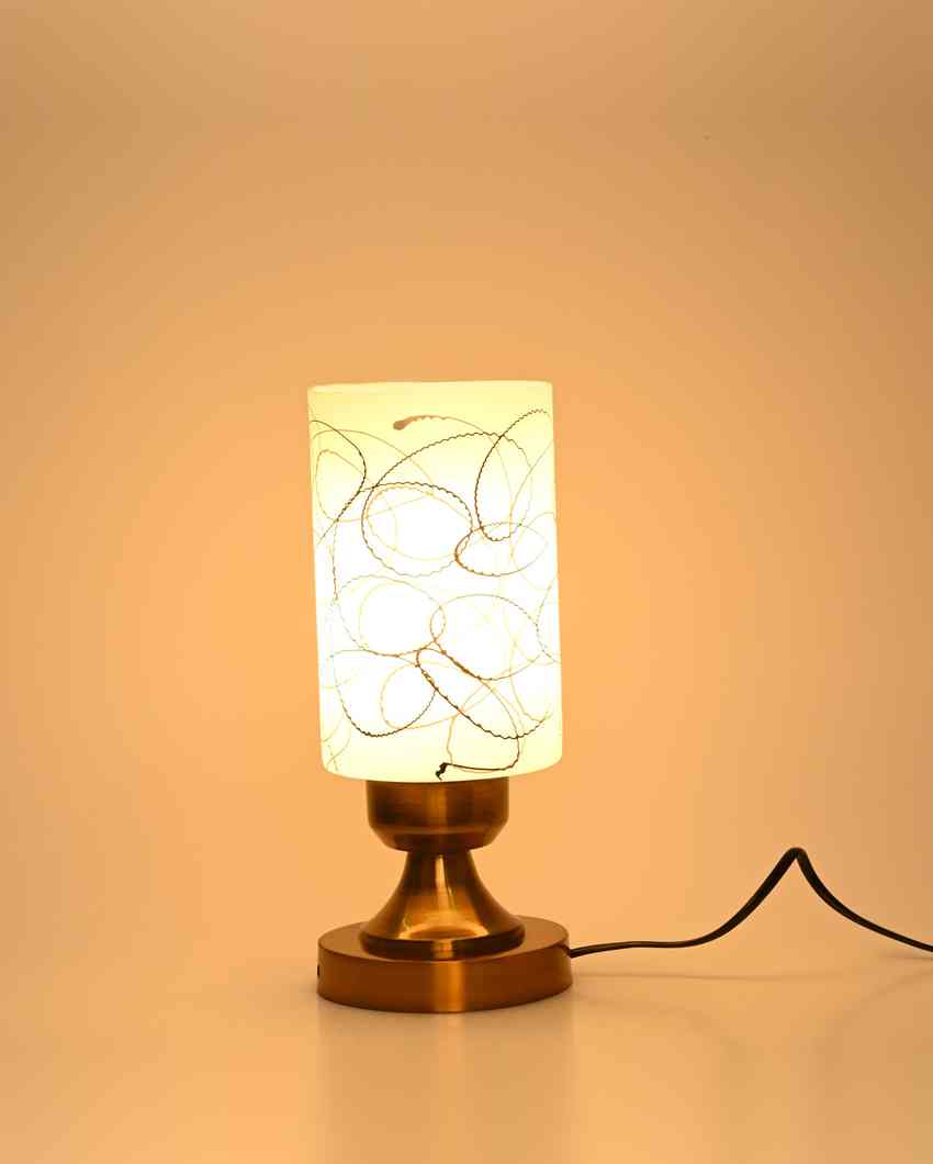 Snapdragon Designer LED Compatible Table Lamp With Glass Shade | 4 x 11 inches