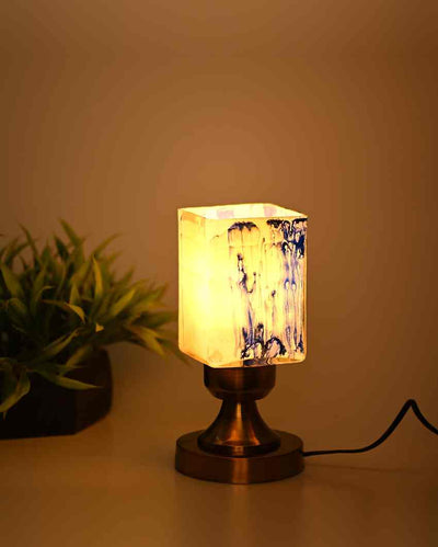 Tulipán Designer LED Compatible Table Lamp With Glass Shade | 4 x 9 inches