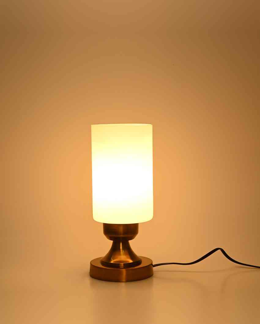 Tulipano Designer LED Compatible Table Lamp With Glass Shade | 4 x 10 inches