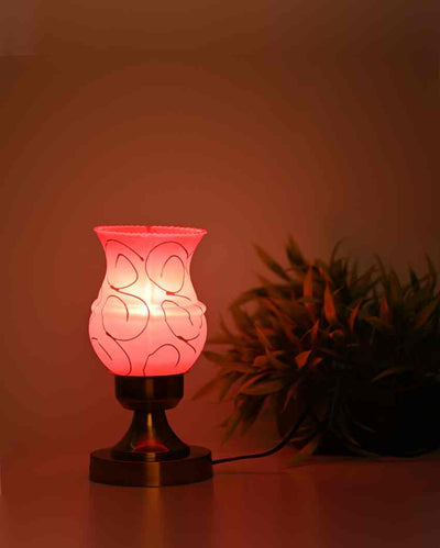 Orchid Decorative Home LED Compatible Stylish Night Table Lamp | 4 x 10 inches