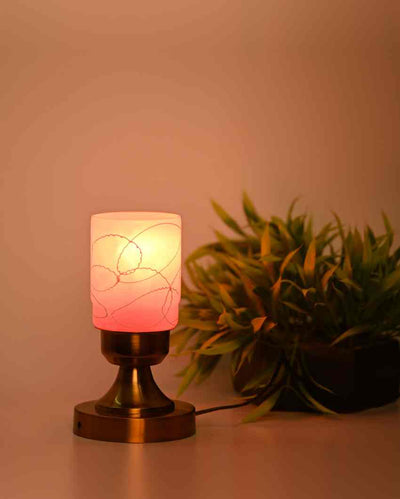 Peony Decorative Home LED Compatible Stylish Night Table Lamp | 4 x 9 inches