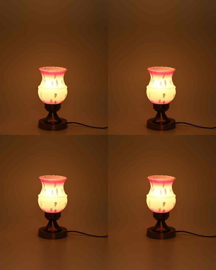 Marigold Decorative Home LED Compatible Stylish Night Table Lamp | 4 x 10 inches