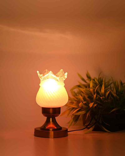 Lavender Decorative Home LED Compatible Stylish Night Table Lamp | 4 x 9 inches