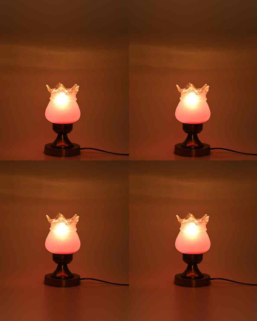 Jasmine Decorative Home LED Compatible Stylish Night Table Lamp | 4 x 9 inches