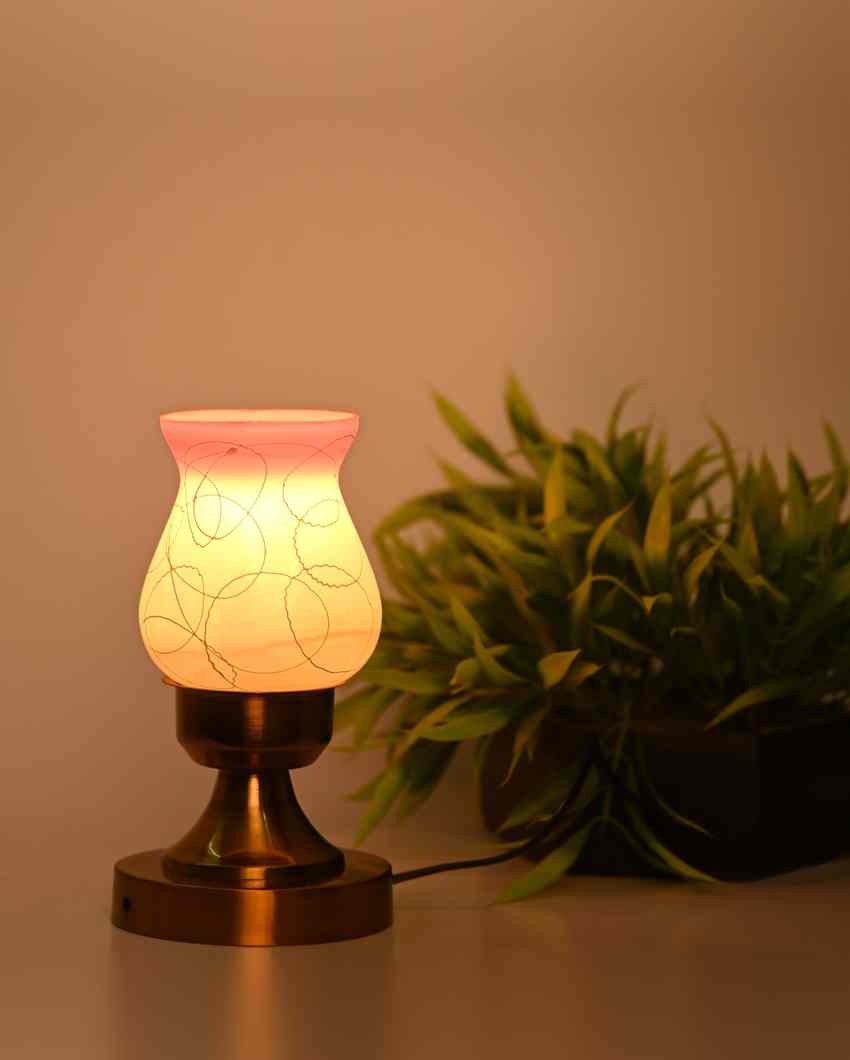 Poppy Decorative Home LED Compatible Stylish Night Table Lamp | 4 x 10 inches