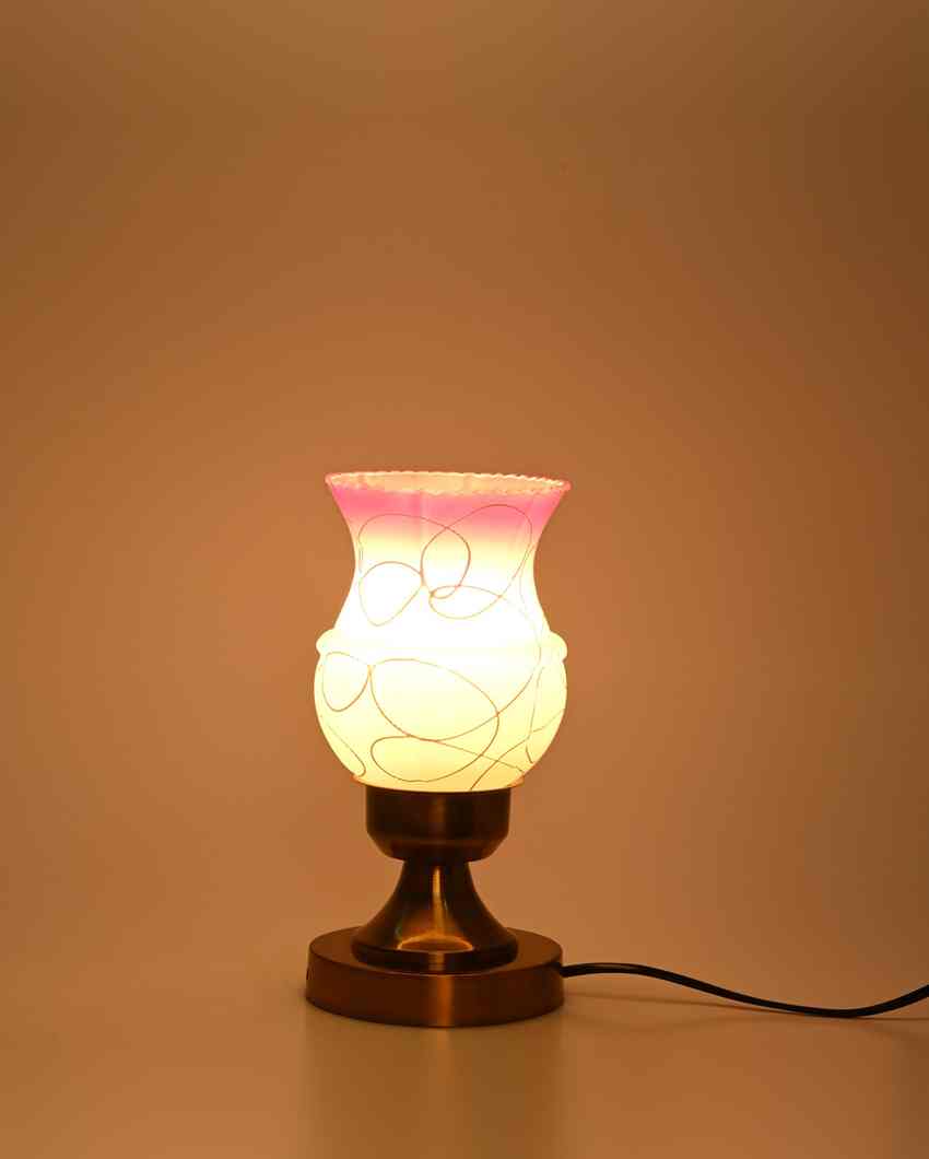 Poppy Decorative Home LED Compatible Stylish Night Table Lamp | 4 x 10 inches