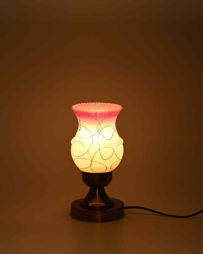 Poppy Decorative Home LED Compatible Stylish Night Table Lamp | 4 x 10 inches