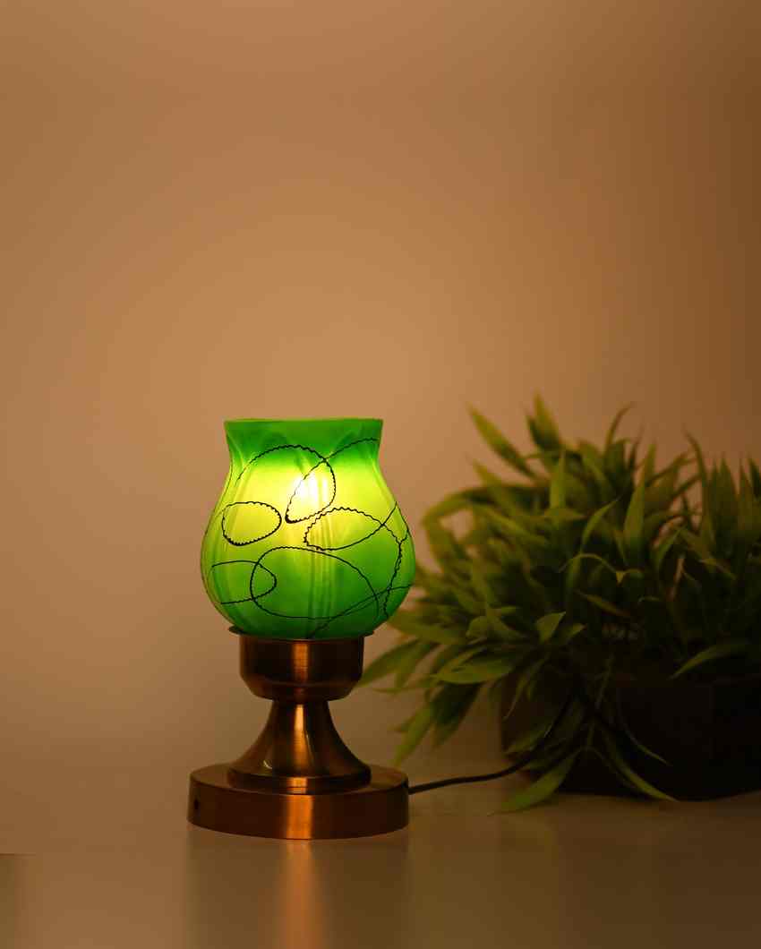 Azaleas Decorative Home LED Compatible Stylish Night Table Lamp | 4 x 10 inches