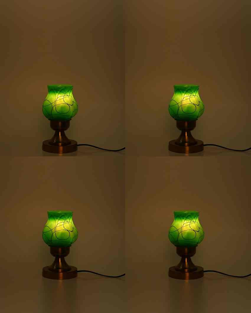 Azaleas Decorative Home LED Compatible Stylish Night Table Lamp | 4 x 10 inches