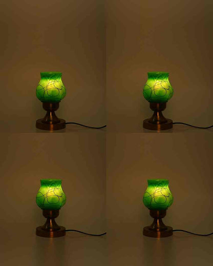 Azaleas Decorative Home LED Compatible Stylish Night Table Lamp | 4 x 10 inches