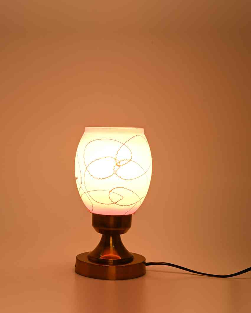 Asters Decorative Home LED Compatible Stylish Night Table Lamp | 4 x 10 inches