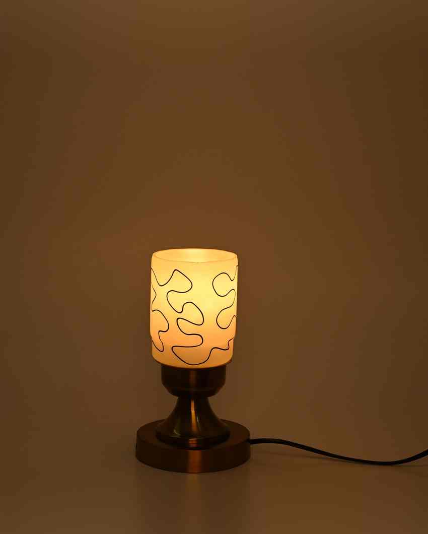 Caléndula Decorative Home LED Compatible Stylish Night Table Lamp | 4 x 10 inches