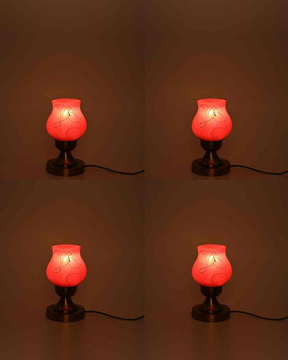 Amapola Decorative Home LED Compatible Stylish Night Table Lamp | 4 x 10 inches