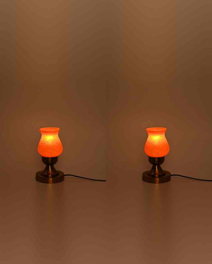 Begoniya Decorative Home LED Compatible Stylish Night Table Lamp | 4 x 10 inches