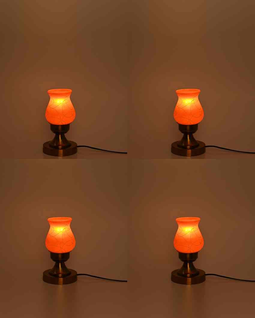 Begoniya Decorative Home LED Compatible Stylish Night Table Lamp | 4 x 10 inches