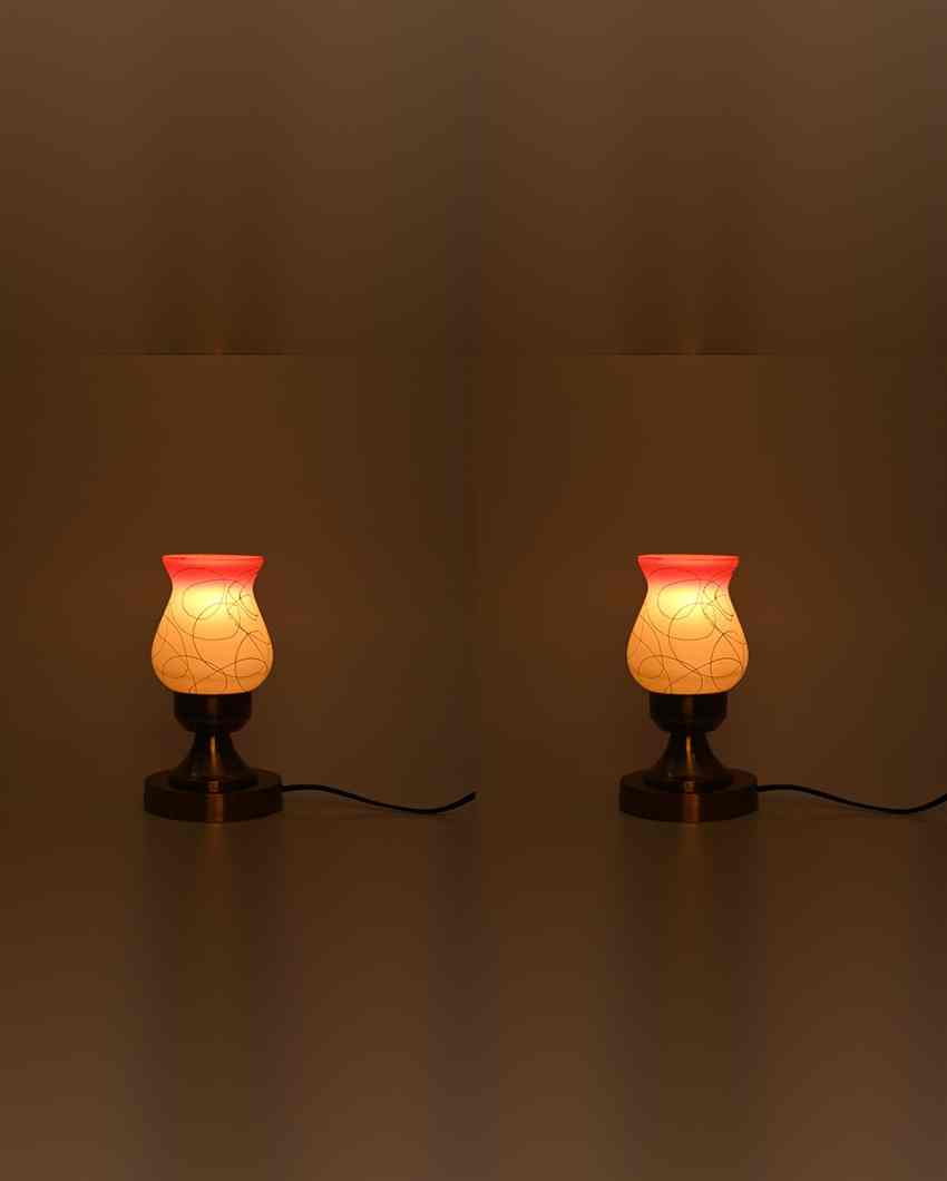 Rosa Decorative Home LED Compatible Stylish Night Table Lamp | 4 x 10 inches