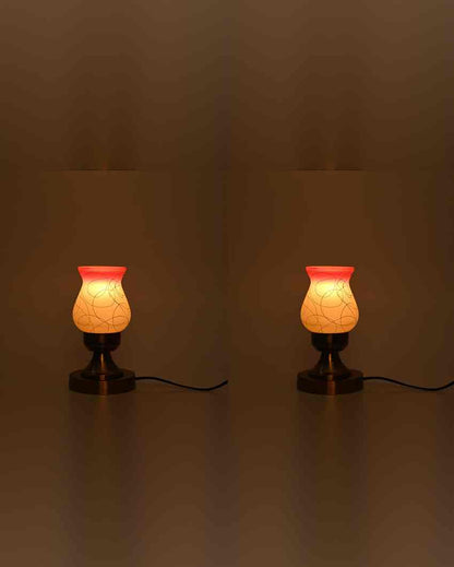 Rosa Decorative Home LED Compatible Stylish Night Table Lamp | 4 x 10 inches