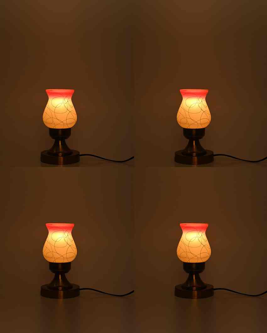 Rosa Decorative Home LED Compatible Stylish Night Table Lamp | 4 x 10 inches