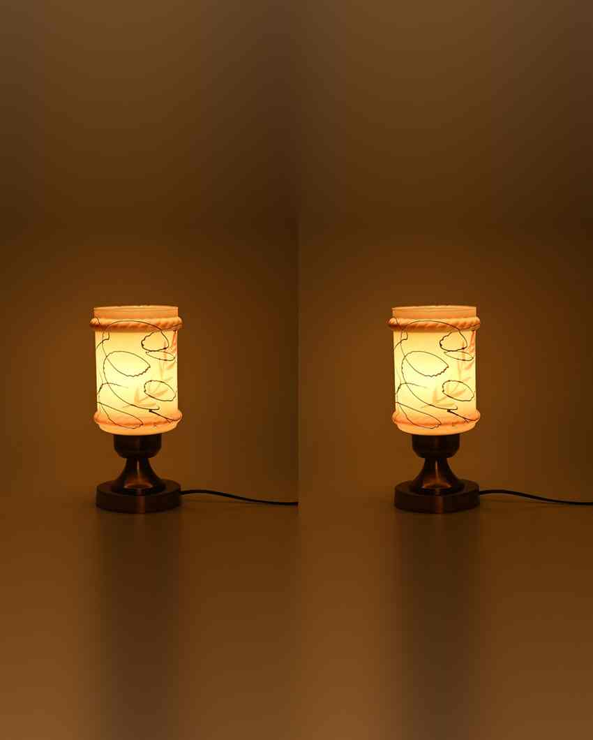 Margherita Decorative Home LED Compatible Stylish Night Table Lamp | 4 x 11 inches