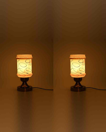 Margherita Decorative Home LED Compatible Stylish Night Table Lamp | 4 x 11 inches