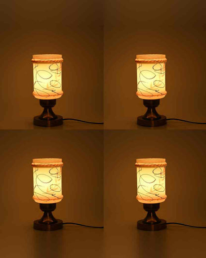 Margherita Decorative Home LED Compatible Stylish Night Table Lamp | 4 x 11 inches