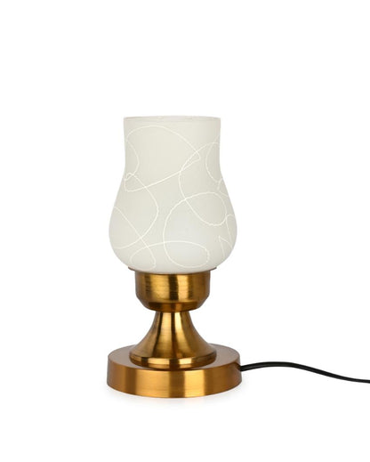 Orchidea Decorative Home LED Compatible Stylish Night Table Lamp | 4 x 10 inches