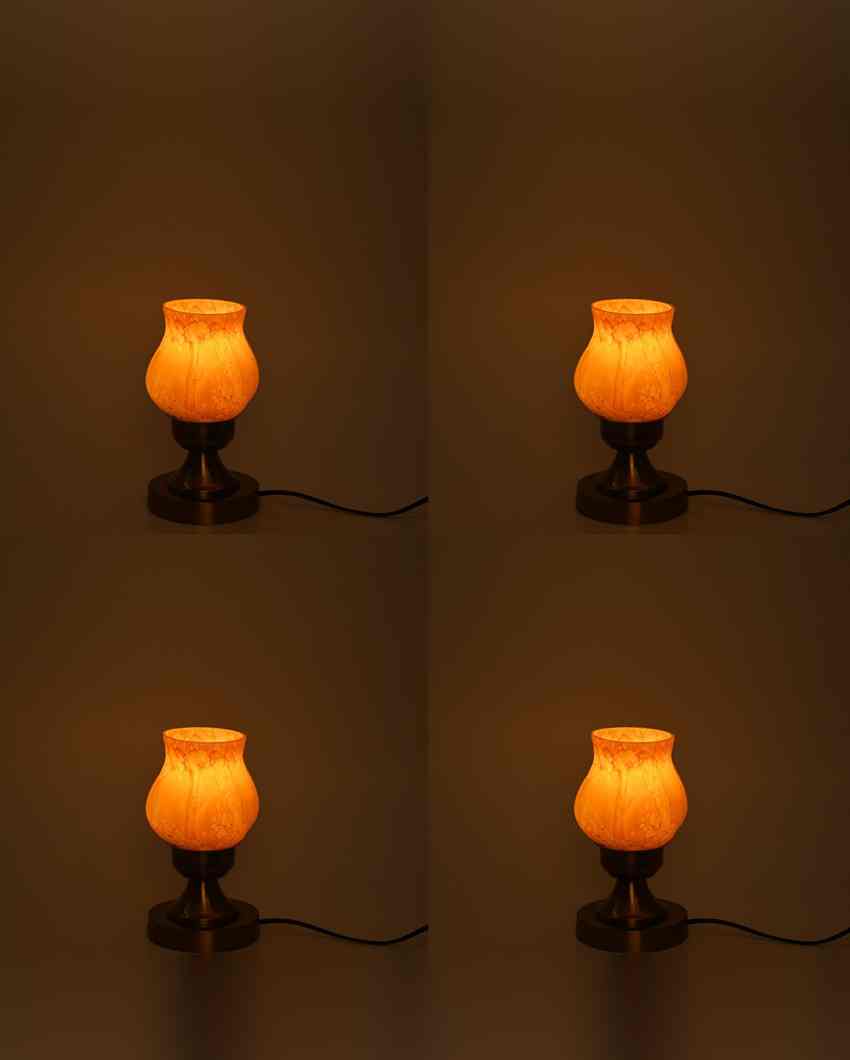 Viola Decorative Home LED Compatible Stylish Night Table Lamp | 4 x 10 inches