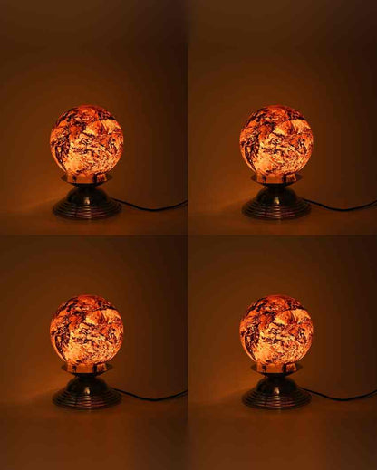 Iris Decorative Home LED Compatible Stylish Night Table Lamp | 6 x 8 inches