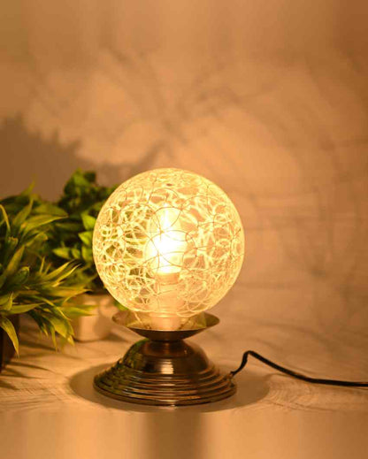 Calendula Decorative Home LED Compatible Stylish Night Table Lamp | 6 x 8 inches