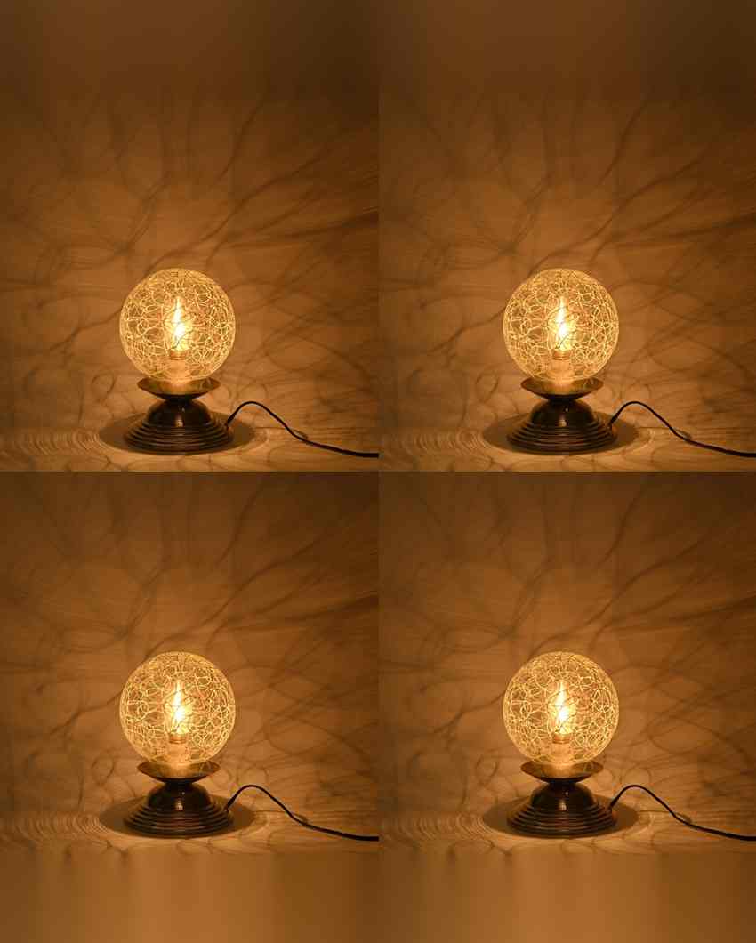 Calendula Decorative Home LED Compatible Stylish Night Table Lamp | 6 x 8 inches