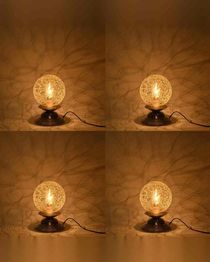 Calendula Decorative Home LED Compatible Stylish Night Table Lamp | 6 x 8 inches